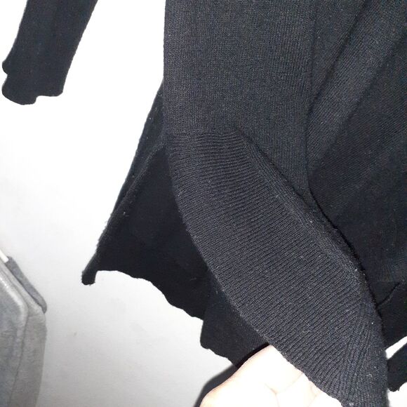 J. Crew Black Crew Neck Sweater tunic top j.crew factory - Picture 6 of 11